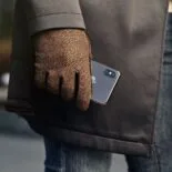 Braune Handschuhe für Herren