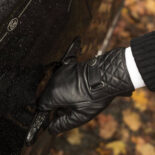 Schwarze Handschuhe für Herren