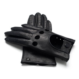 napoMODO (schwarz) - Damen-Autohandschuhe ohne Fütterung mit Touchscreen-Technologie