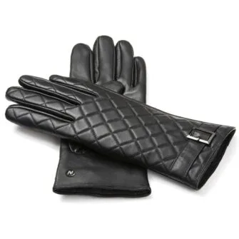 napoELEGANT (schwarz) - Damen-Winterhandschuhe mit Fütterung und Touchscreen-Technologie