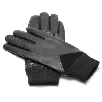 napoSPORT (schwarz) - Herren-Winterhandschuhe mit Fütterung und Touchscreen-Technologie