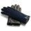napoWOOL (schwarz/dunkelblau) - Herren-Winterhandschuhe mit Fütterung und Touchscreen-Technologie
