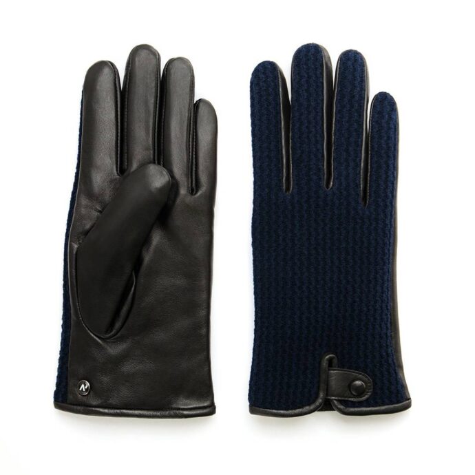 napoWOOL (schwarz/dunkelblau) - Herren-Winterhandschuhe mit Fütterung und Touchscreen-Technologie #3
