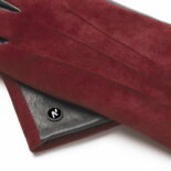 napoROSE (schwarz/dunkelrot) - Damen-Winterhandschuhe mit Fütterung und Touchscreen-Technologie #3