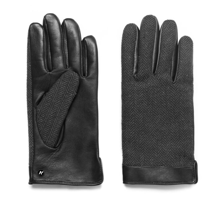 napoGENT (schwarz/grau) - Herren-Winterhandschuhe mit Fütterung und Touchscreen-Technologie #3