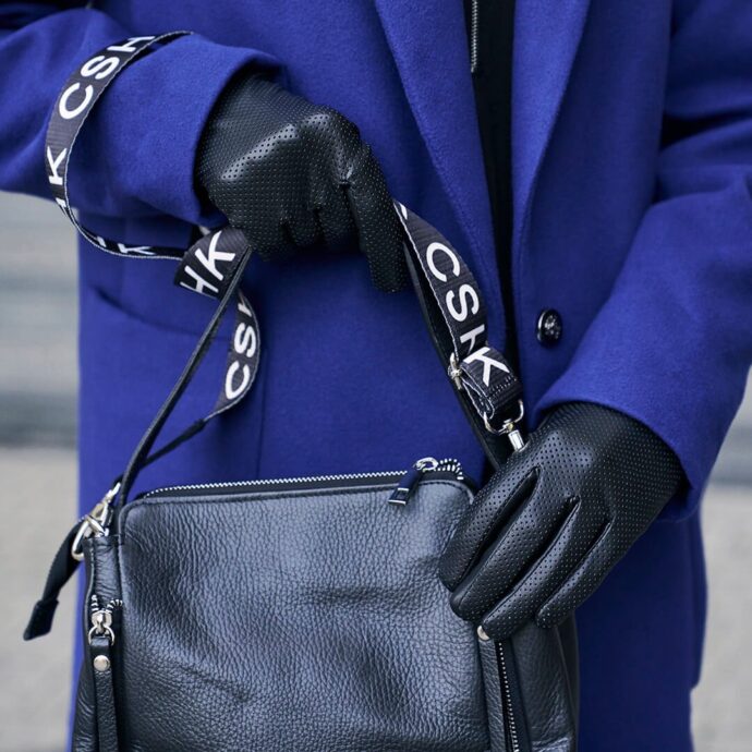 Touchscreen gloves eco leather