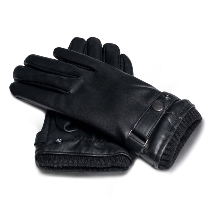 Kunstleder Handschuhe für Herren