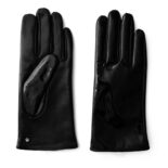 Schwarze Handschuhe glänzend
