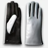 Silberne Damenhandschuhe