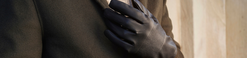 Schwarze Herren-Touch-Handschuhe