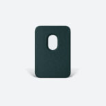 Kartenetui aus grünem Leder für das iPhone